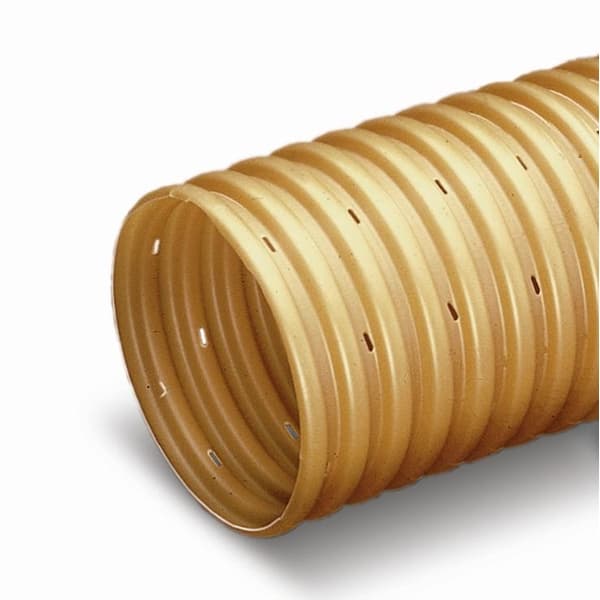 Труба гофрированная дренажная ПВХ 113/126 без фильтра