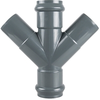 Крестовины НПВХ раструбные 45°