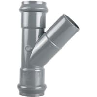 Тройники НПВХ раструбные 45°